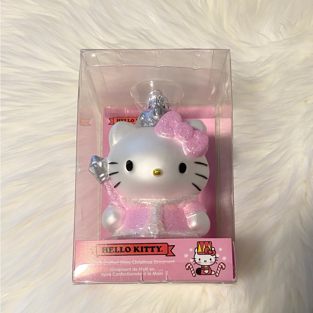 Hello Kitty Pink and White Holiday Ornament